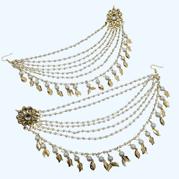 Layered Pearl Hair Chain for Earrings