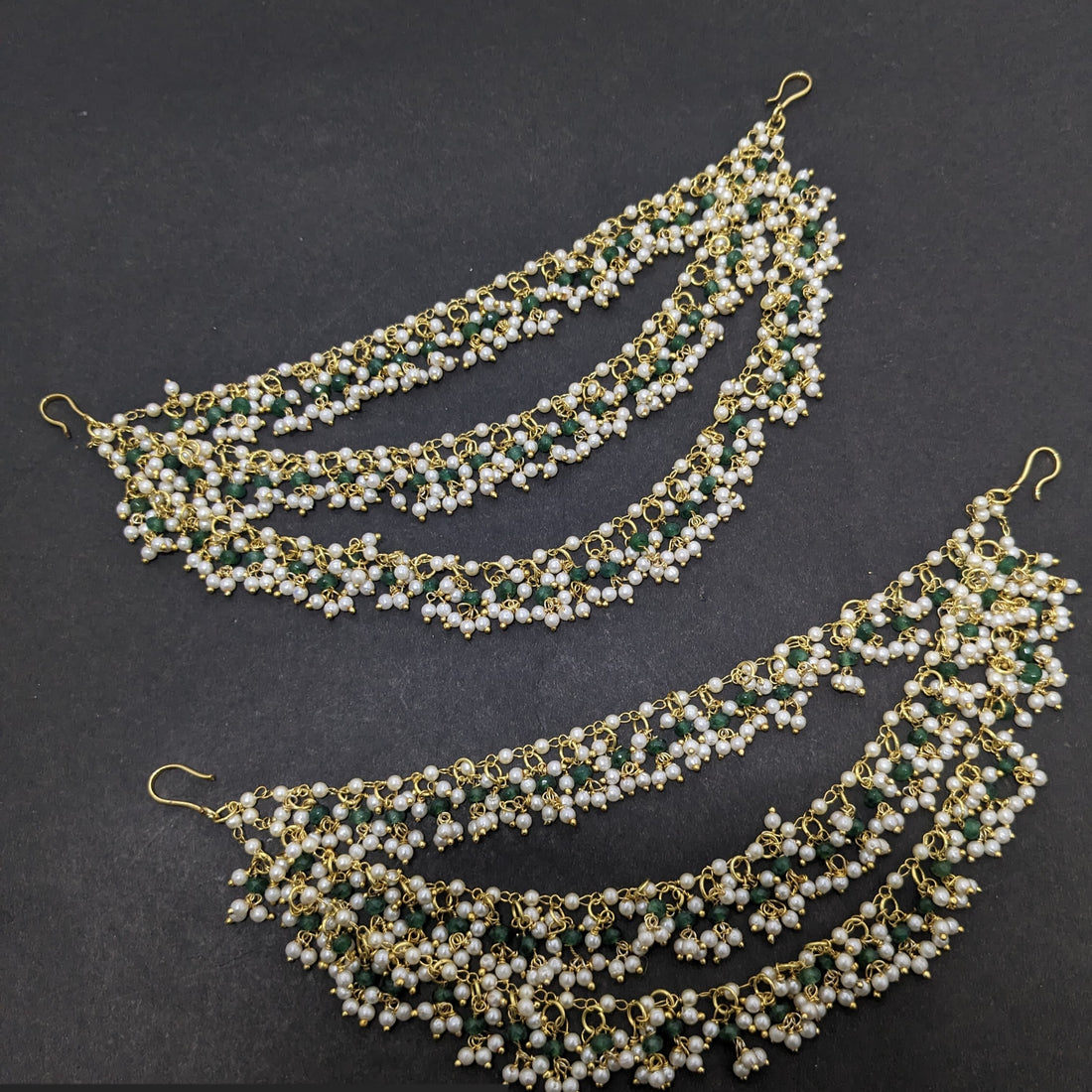 3 Layered Hair Chain for Earrings