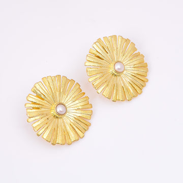 Rough Pearl 18K Gold Plated Earrings