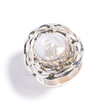 Baroque Pearl 925 Sterling Silver Ring