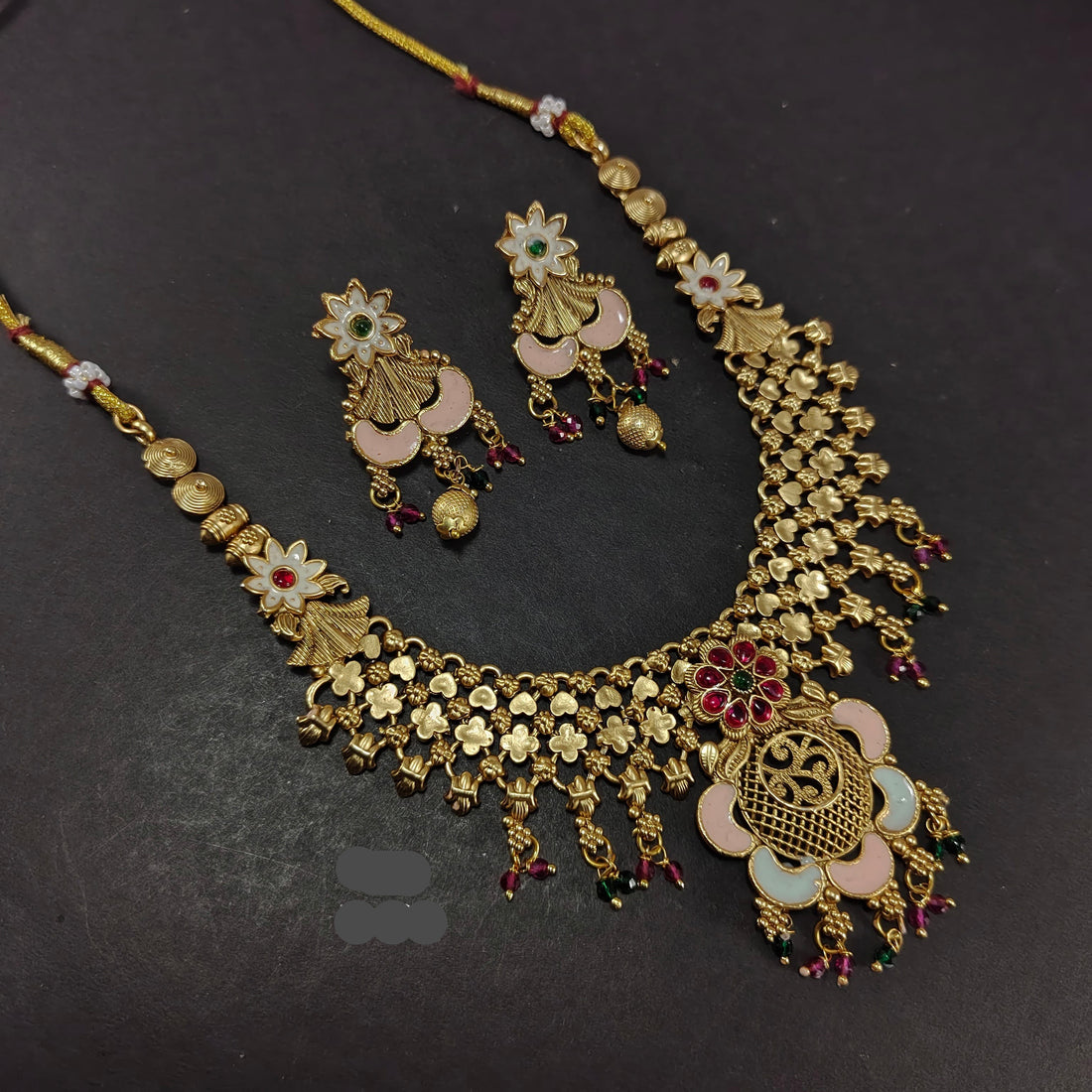 Meenakari Gold Necklace