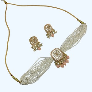 White Bead Choker