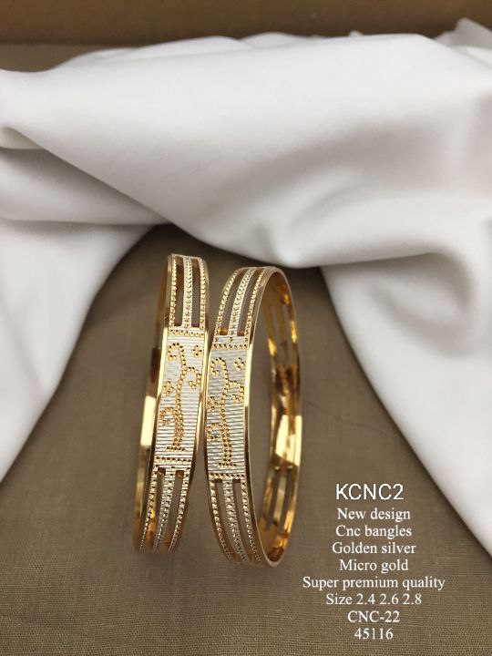 KCNC2 Gold Plated Bangles