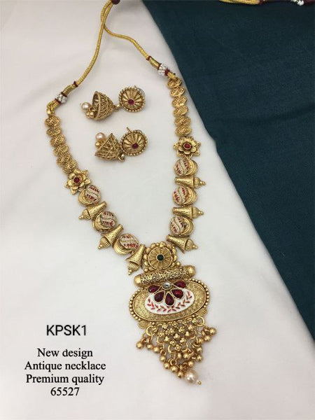 KPSK1 Antique Necklace With Earrings