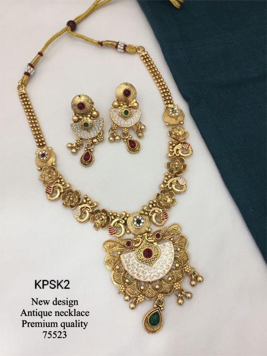 KPSK2 Antique Necklace With Earrings