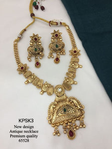 KPSK3 Antique Necklace With Earrings