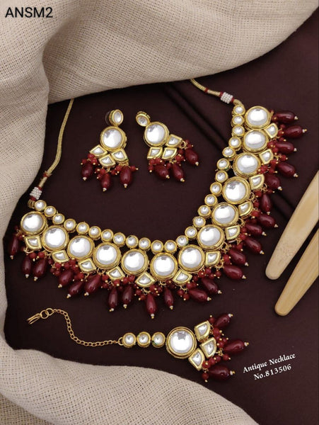 ANSM2 Royal Kundan Necklace Set