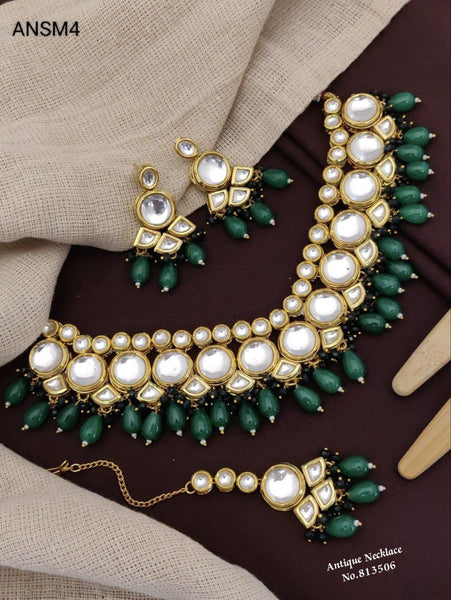 ANSM4 Royal Kundan Necklace Set