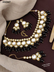 ANSM7 Royal Kundan Necklace Set