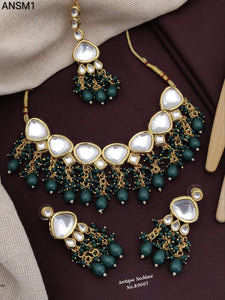 ANSM1 Royal Kundan Necklace Set