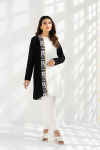 Black and White Colour Designer Casual Wear Viscose Rayon Top