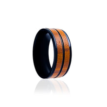 Saizen Stylish Brown Black Band Finger Ring for Men boys