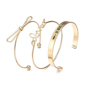 Startling Gold Plated Bracelets (Pack of 3)