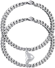 AVR JEWELS Heart Couple Bracelet For Women and Men