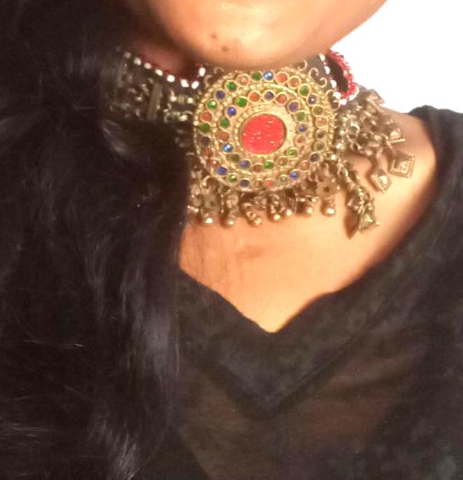 Afghan Choker Lalee 2 in 1 - The Tribal Swag